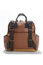 Nessiworld Holifera Leather Mother Baby Care Backpack 7260 Tan